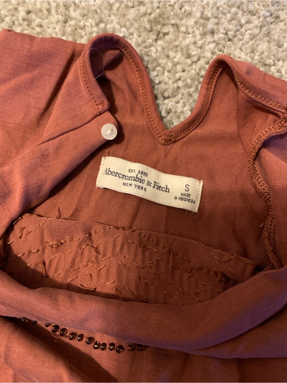 Abercrombie & Fitch Rust Cutout Racerback Tank - Picture 6 of 8
